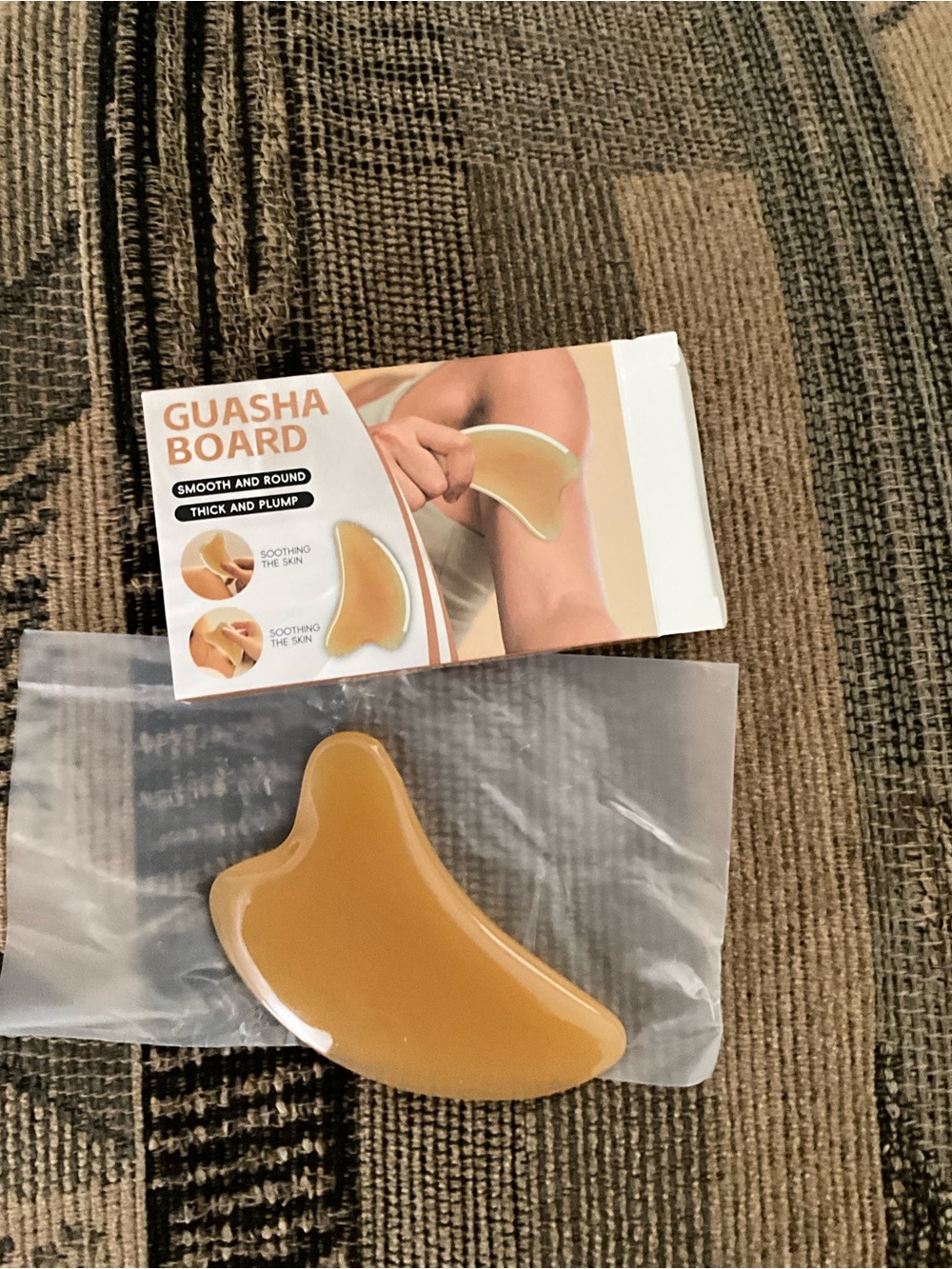 Guasha Board Massage Tool - Brown - Smooth & Soothing